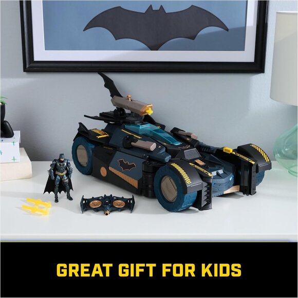 NEW DC Comics Batman Ultimate Transforming Batmobile Playset Toy Figure Glider L - Picture 9 of 16